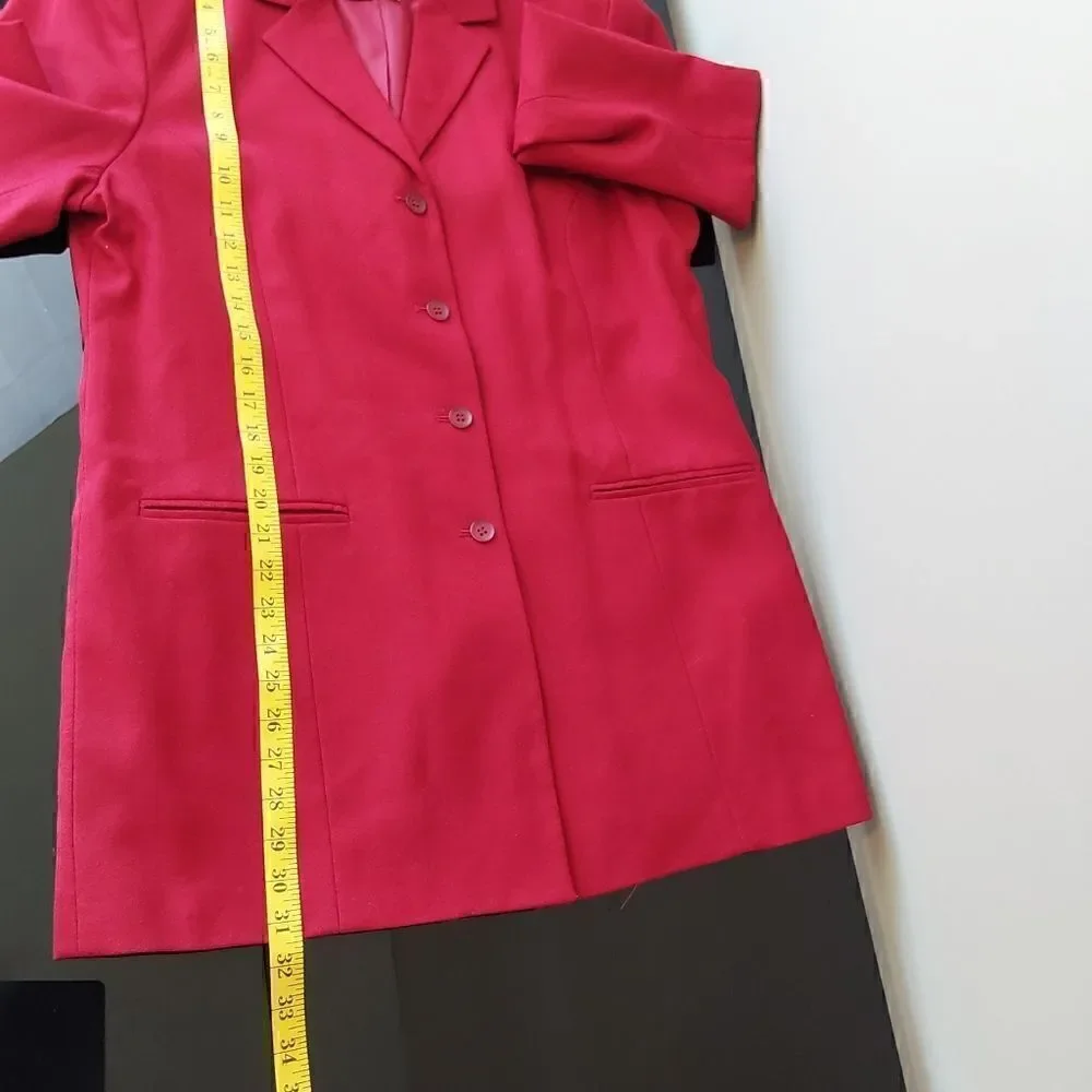 Norton McNaughton View Wool Jacket/Blazer Sz 12 Red